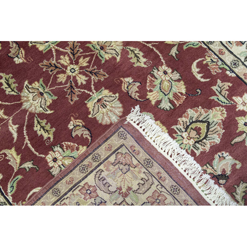 Tapis rouille et ivoire noué à la main de haute qualité
