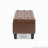 Boucle Ottoman Bench with Storage and Rubber Wood Legs