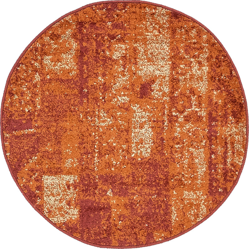Abstract Area Rug, Round 99cm