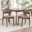 Chaise d'appoint rembourrée en bois massif-703115064