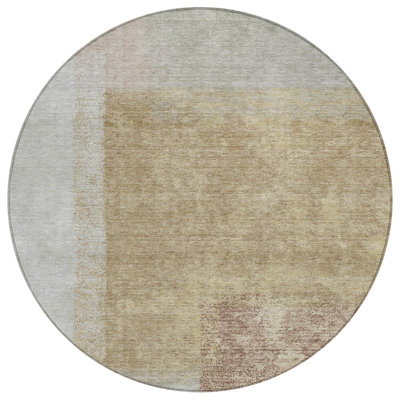 Machine Washable Indoor/Outdoor Molewski ACN2341 Abstract Rug