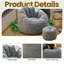Fauteuil à billes avec repose-pieds Luxury Tigerskin-1271122806