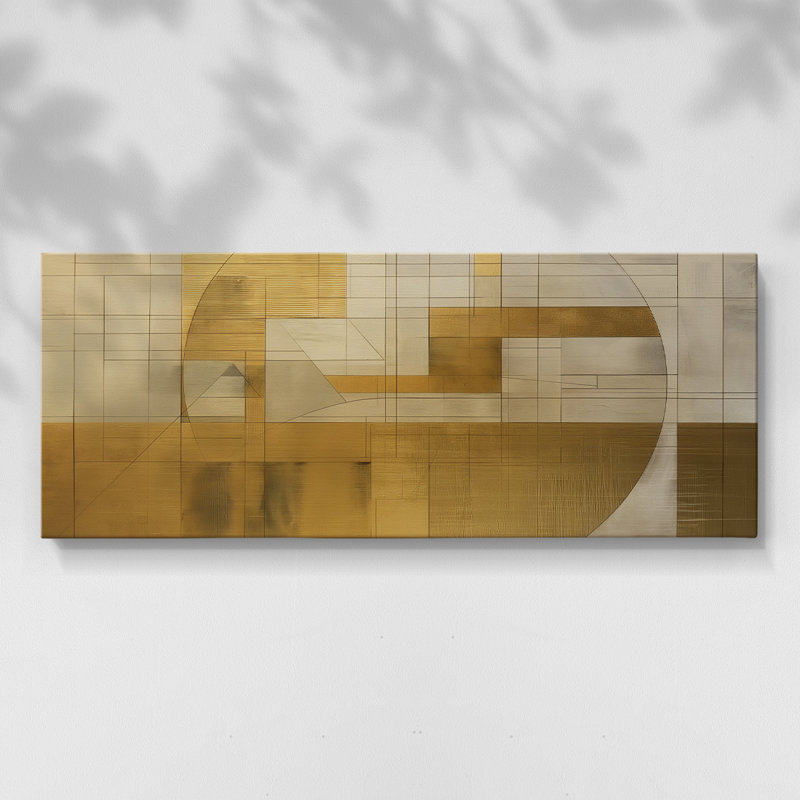 Abstract Series 1 #XCIX-Wide Gallery Wrapped Canvas, 12" H x 30" W
