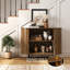 Buffet en bois Jamyia avec 2 portes et tablettes réglables -611288074-611288076