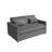 Doheny 3-in-1 Velvet Sleeper Sofa with Pull-Out Bed & Adjustable Backrest-117168845
