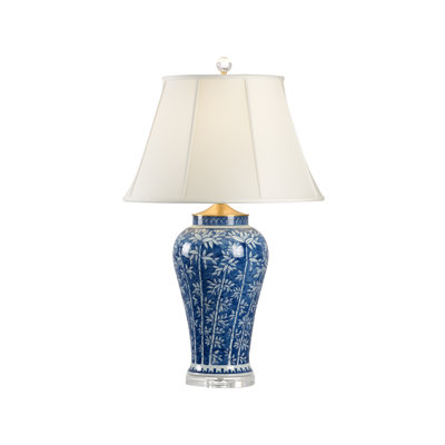 Lampe de table 33,3 "bleue / blanche