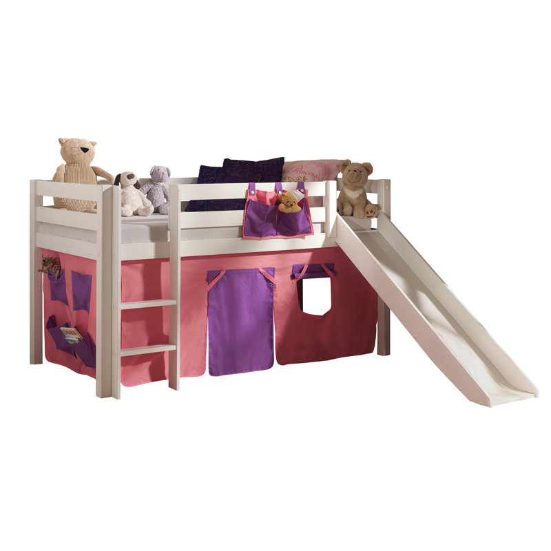 Pino Mid Sleeper Loft Bed, 210 x 218 cm, Light White