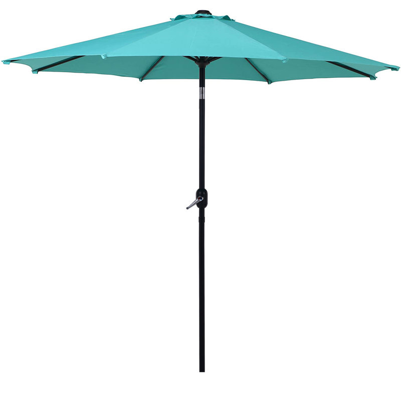 Parasol de patio 106 pouces, Bleu