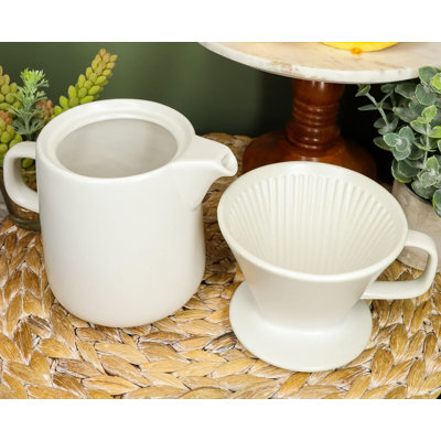 Red Barrel Studio Porcelain China Carafe Pot