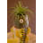  Tabletop Largemouth Bass Vase – Sculpted Fish Decor – 10" Tall Accent