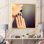 Visage de femme avec maquillage noir et manucure III - Impression sur toile