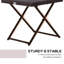 Table basse de jardin pliante en osier