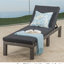 Méridienne avec coussin en PE, coussin d'eau, construction, 78,29 po Profondeur, structure en fer robuste de 25,65 de largeur et de 13,43 de hauteur,