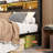 Full Size Bed Frame With Storage Headboard, Metal Platform Bed With Charging Station,  Bookcase Storage, No Box Spring Needed, Easy Assembly, Noise-Free