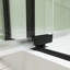 28-32"W X 72"H Left And Right Opening Universal Pivot Shower Door, Open Outside, With 1/4" And 5/16" Tempered Glass And Matted Black Finish