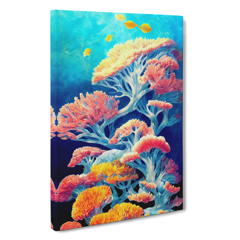 Magnificent Coral Reef - Wrapped Canvas, 50cm H x 35cm W x 3cm D
