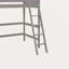 Lit mezzanine simple en bois massif avec échelle-2098491757