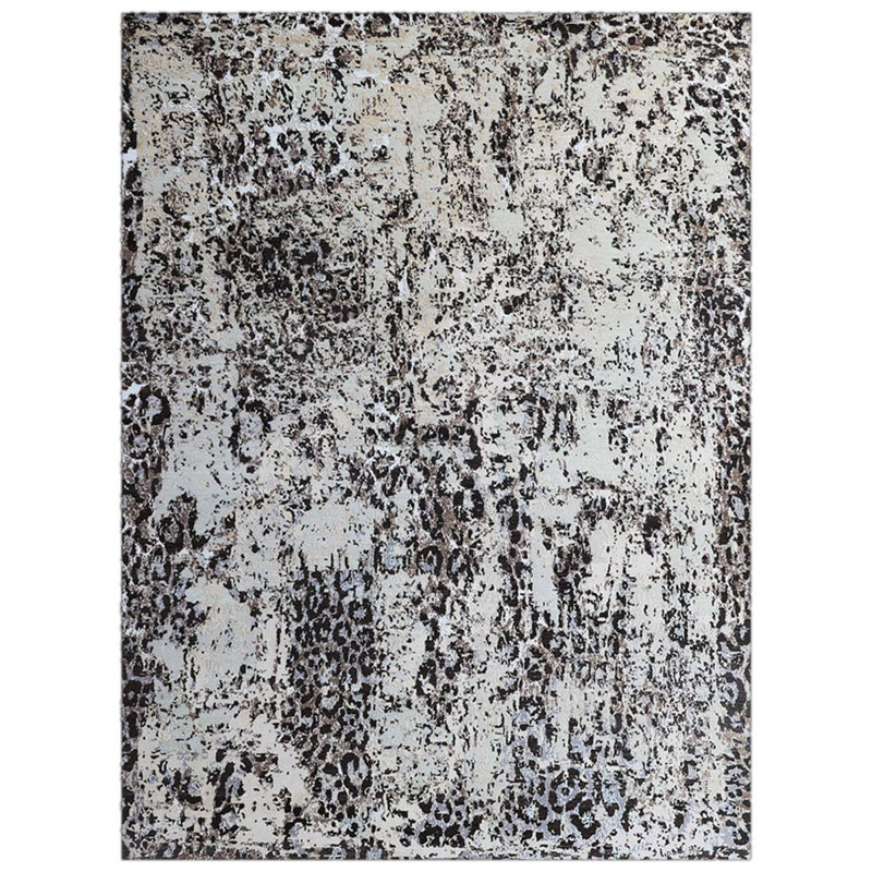 Hand Knotted Area Rug in Beige