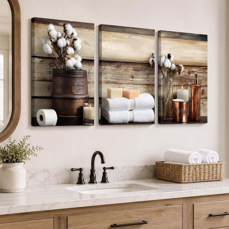 3 Piece Wrapped Canvas Wall Art