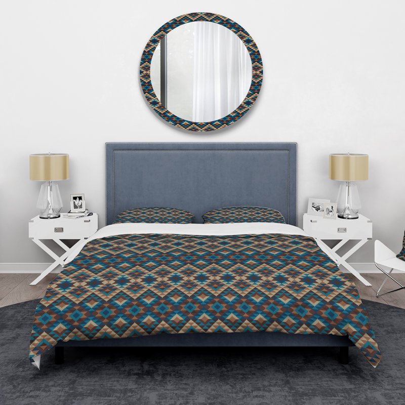 Ensemble de housse de couette en microfibre Quanasia, Housse de couette pour grand lit + 2 taies décora