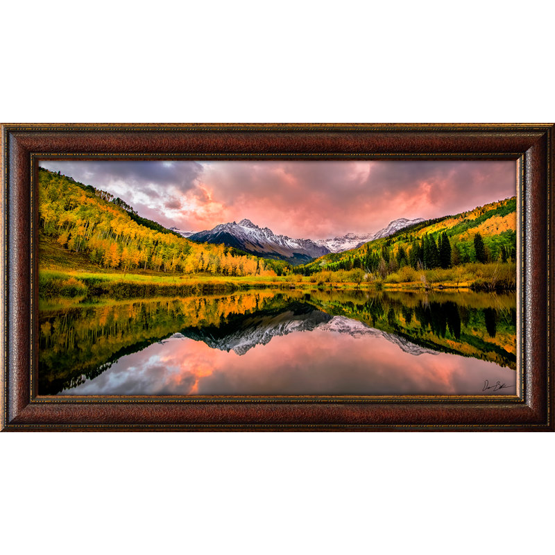 «Rocky Mountain Colorado Fall» par Dan Ballard - reproduction de photo sur toile encadrée