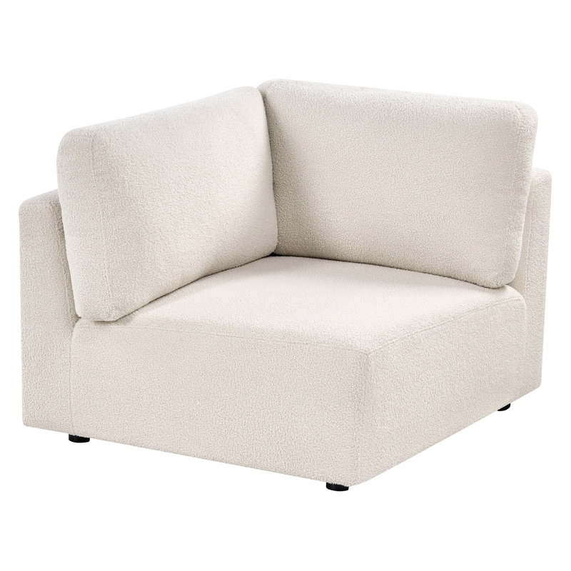 Blerata 1 Seater Seating Component, Right Hand Facing, Off White Boucle