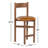 Zoyah Tayla Leather Counter Stool-1748284108