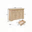 Armoire de rangement Farmhouse avec tiroirs et portes-1515025570