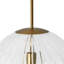 Luminaire suspendu sphérique en verre 1 lumière-2141515049