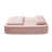 Multi Functional Sectional Sofa Bed With Independent Chaise Lounge And Convertible Blanket, Plush Corduroy, 80 Inch King Size, Deep Seating-1203982309