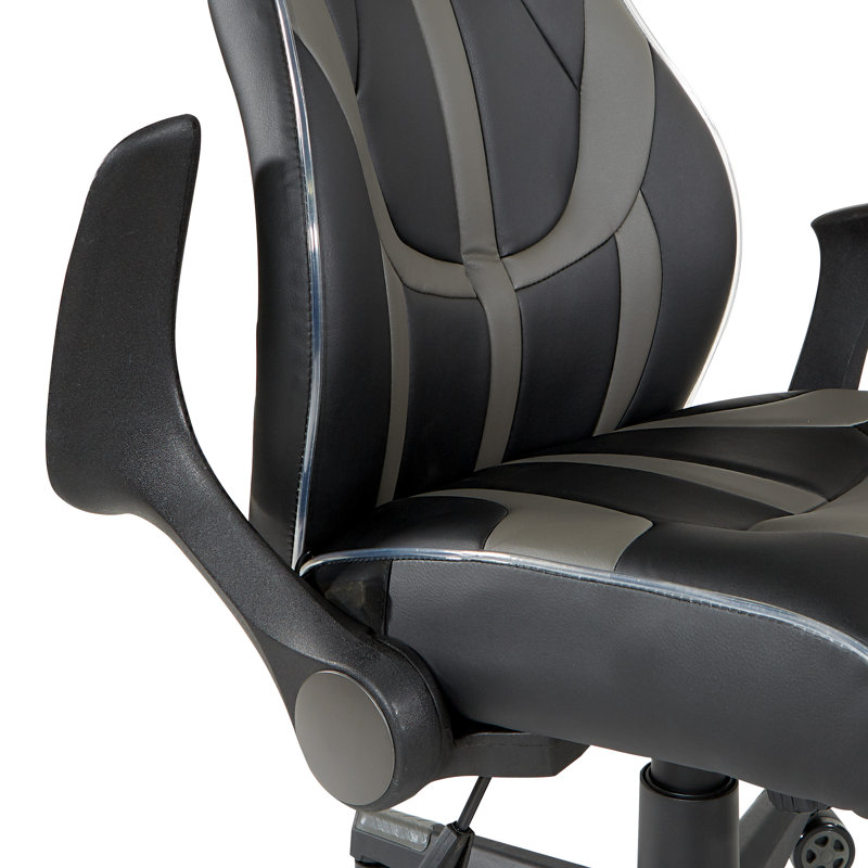 Fauteuil de jeu Fatimata, Noir/gris