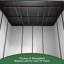 Remise de rangement en plastique avec plancher