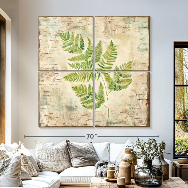 Harnek Birch Bark Ferns II, 57" H x 57" W