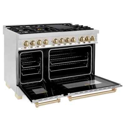 ZLINE Autograph 48" Legacy Dual Fuel Range w/ 7 Burners & Accents