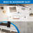Adjustable Metal Base Standing Desk Converter with Power Outlet