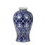 D7,8X12,8, vase Valora bleu et blanc