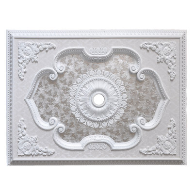 Rectangle White Ceiling Medallion