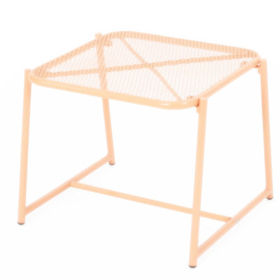 Jabreya Rectangular Iron Outdoor Side Table