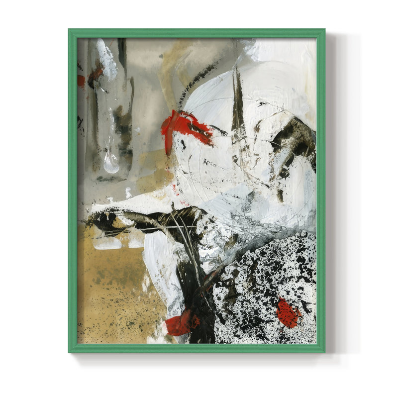 «Moon To Earth I», Vert, H 15 po x l 12 po