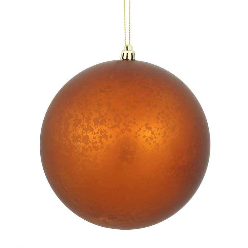 Ornement boule de mercure mat, 8" H x 8" W, Cuivre
