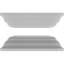 Ensemble de colonnes encastrées carrées classiques en PVC non capitonnés Craftsman Classic Crown Capital & Crown Base-36091977