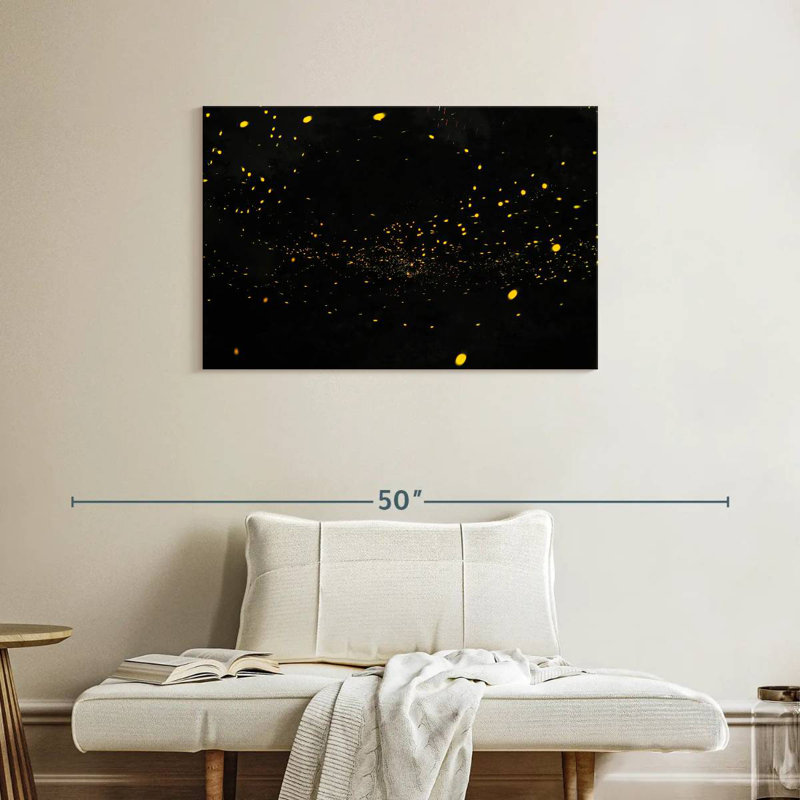 Brampt Night Fireflies, 24" H x 36" W