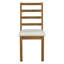 Ensemble de salle à manger extensible en bois massif avec banc et 4 chaises, 6 pièces, table de 60 pouces beige brun