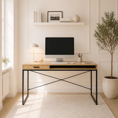 Adrista Metal Base Writing Desk
