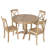 Buchalter 4 - Person Pedestal Dining Set