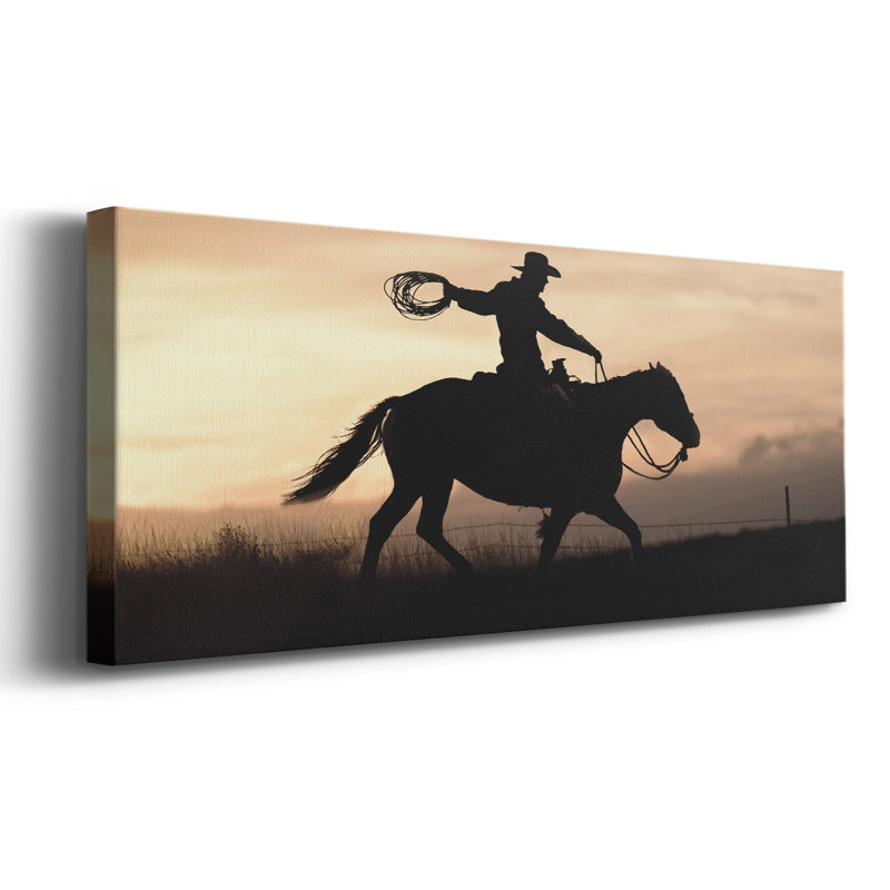 «Rope and Ride I» sur toile, H 24 po x l 60 po x P 1,5 po