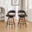 Deherrera Modern Swivel Faux Leather Counter Stools (Set Of 3)-165949342-165949343