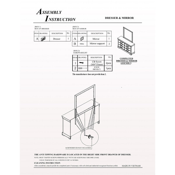 Dimensions du produit