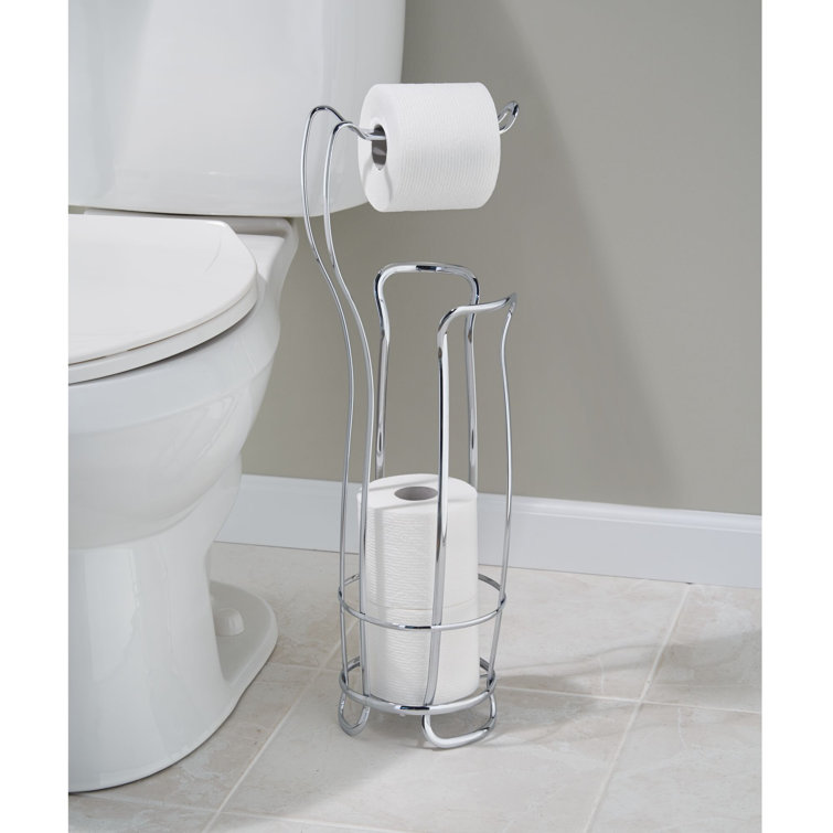 Mango Steam®  Freestanding Toilet Paper Holder with Extra Storage