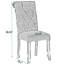 Chaise d'appoint en lin capitonnée Gazi